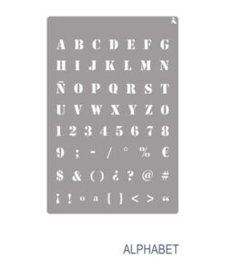 Schablone Alphabeth