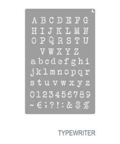 Schablone Typewriter