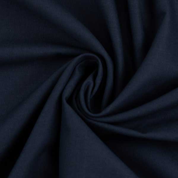 Baumwolle - uni nachtblau