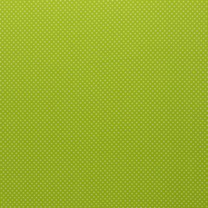 Baumwolle - Minipunkte grün / weiss