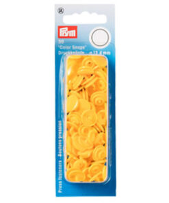 Prym 393110 Nähfreie Druckknöpfe "Color Snaps" rund gelb