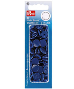 Prym 393116 Nähfreie Druckknöpfe "Color Snaps" rund königsblau