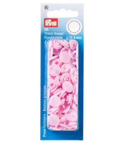 Prym 393118 Nähfreie Druckknöpfe "Color Snaps" rund rosa