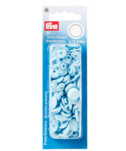Prym 393120 Nähfreie Druckknöpfe "Color Snaps" rund hellblau