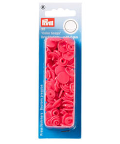Prym 393133 Nähfreie Druckknöpfe "Color Snaps" rund himbeere