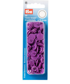 Prym 393141 Nähfreie Druckknöpfe "Color Snaps" rund lila