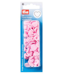 Prym Nähfreie Druckknöpfe "Color Snaps" Herz rosa