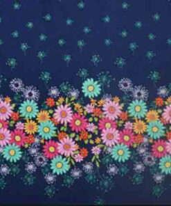 Baumwolle - Michael Miller Blumen blau / bunt