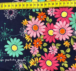 Baumwolle - Michael Miller Blumen blau / bunt