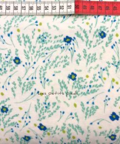 Flanell Blumen Michael Miller mint