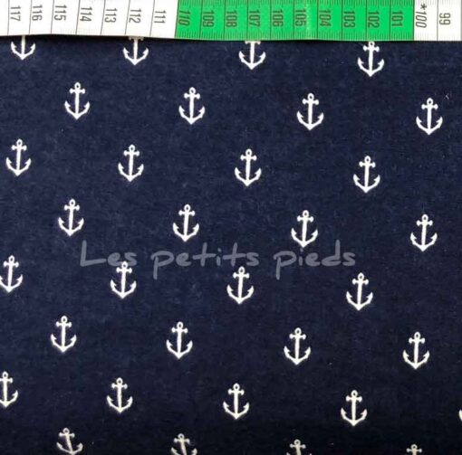 Flanell Anker Michael Miller dunkelblau