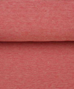 Jersey Baumwolle - feine Streifen rot