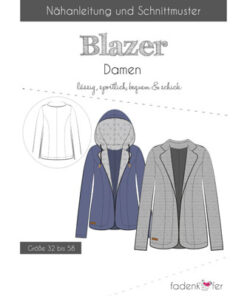 Papierschnittmuster Blazer Damen - Fadenkäfer