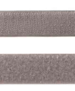 Klettband grau 25 mm