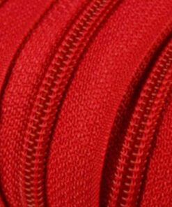 Reissverschluss 5 mm rot
