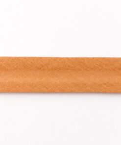 Baumwollschrägband uni cognac