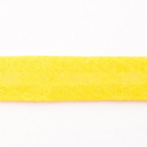 Baumwollschrägband uni gelb