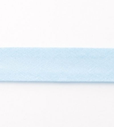 Baumwollschrägband uni hellblau