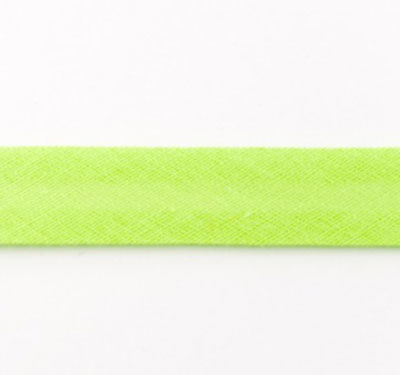 Baumwollschrägband uni lime / hellgrün