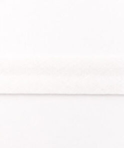 Baumwollschrägband uni weiss