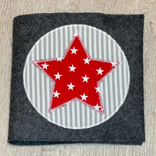 CD Hülle - rot Sterne
