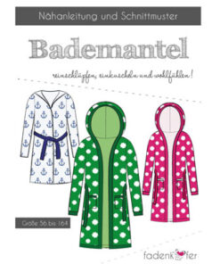Papierschnittmuster Bademantel Kinder Gr 56-164 - Fadenkäfer