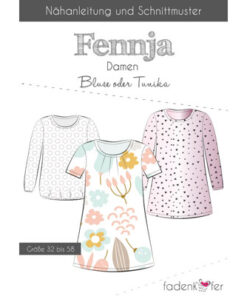 Papierschnittmuster Fennja Tunika Damen Gr 32-58 - Fadenkäfer