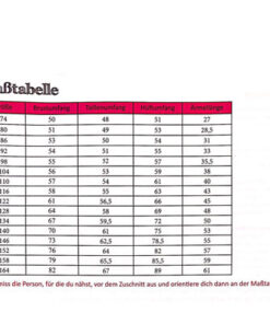 Fadenkäfer Masstabelle Bademantel Kinder
