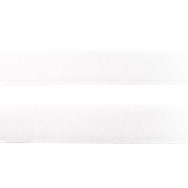 Klettband weiss - selbstklebend 25 mm