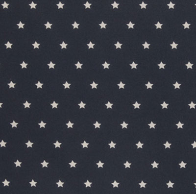 beschichtete Baumwolle - dunkelblau / weiss Sterne matt