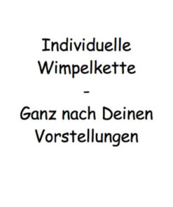 Individuelle Wimpelkette aus Stoff