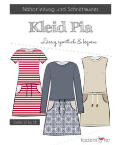 Papierschnittmuster Kleid Pia Damen Gr 32-58 - Fadenkäfer