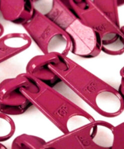 Schieber für 5 mm Reissverschluss dunkelpink