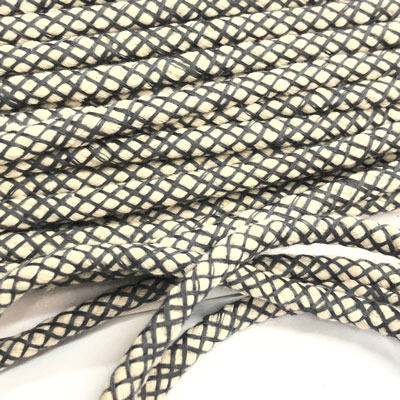 Baumwollkordel Netz natur grau