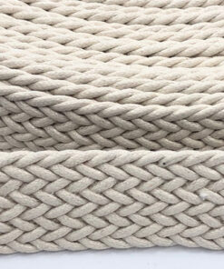 Gurtband 30 mm - geflochten - natur