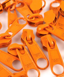 Schieber für 5 mm Reissverschluss - orange