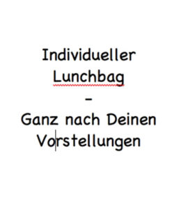 individueller lunchbag