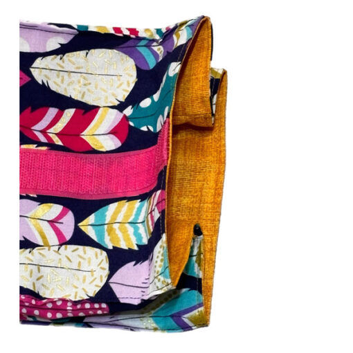 Lunch-/ Wetbag - Federn blau – Bild 2