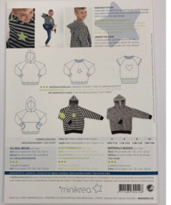 Papierschnittmuster Raglansweatshirt - Minikrea 30212