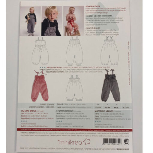 Papierschnittmuster Overall - Minikrea 20400