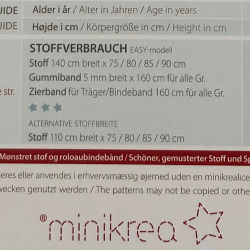 Papierschnittmuster Overall - Minikrea 20400