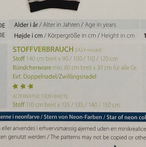 Papierschnittmuster Raglansweatshirt - Minikrea 30212