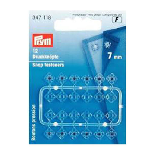 Prym 347118 Druckknöpfe transparent 7mm
