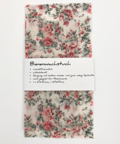 Bienenwachstücher 2 er Set - Rosen