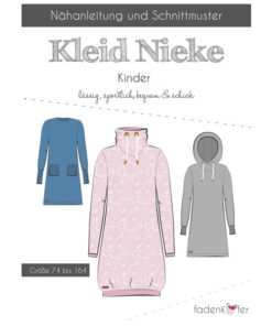 Papierschnittmuster Kleid Nieke Gr 74 - 164 - Fadenkäfer