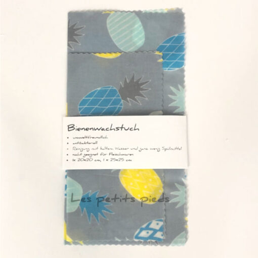 Bienenwachstücher 2 er Set - Ananas