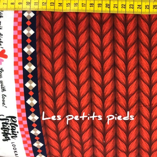 Plain Stitches - Biosweat - Hamburger Liebe - rot