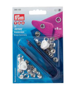 Jersey Druckknöpfe Prym 8 mm - silber