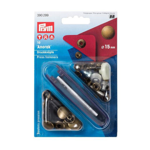 Anorak Druckknöpfe Prym 15 mm kupfer