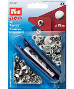 Anorak Druckknöpfe Prym 15 mm - silber